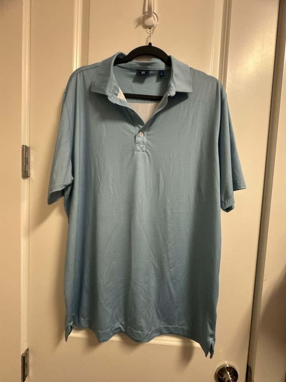 FootJoy Mens Size Large Short Sleeve Collared Golf / Preppy Polo Shirt - Stretch